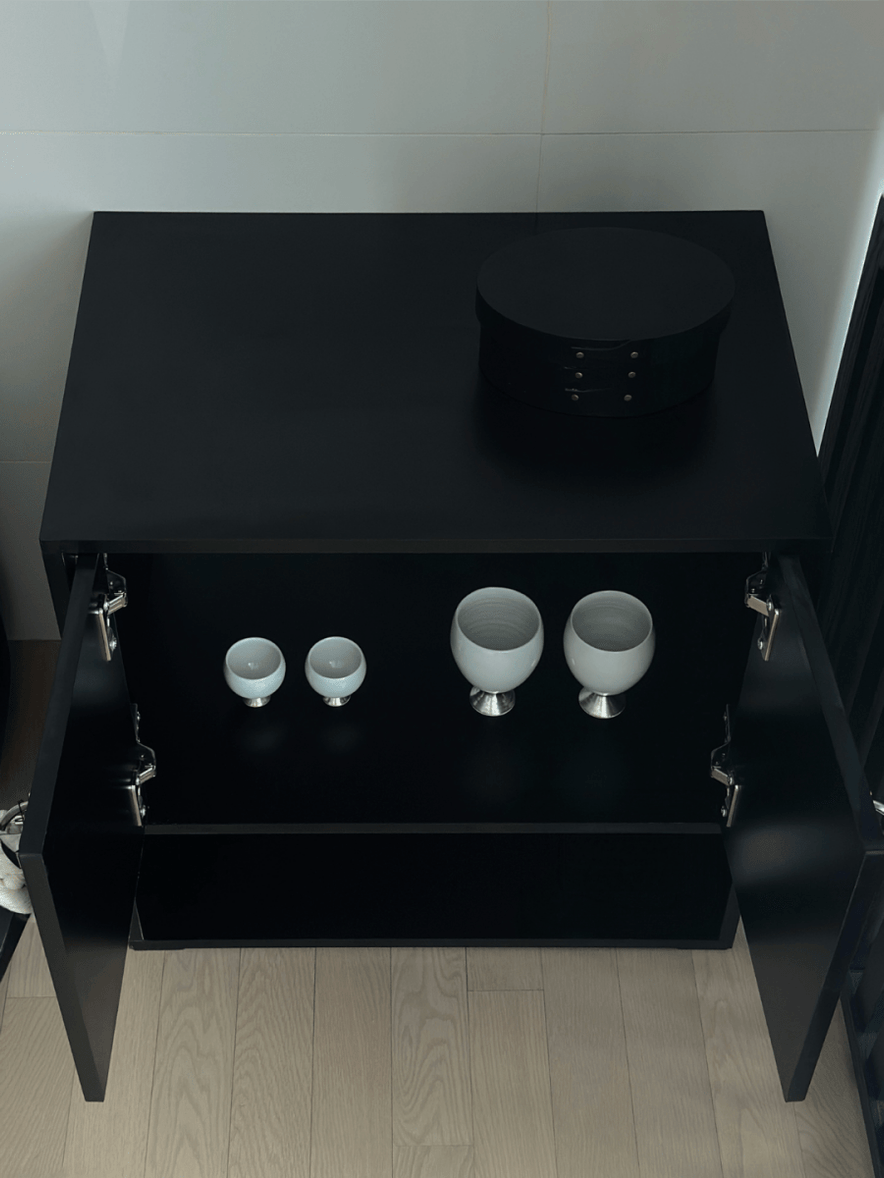 BR - 9627 - vamir - O'gre｜ブラックシードダブルドアキャビネット