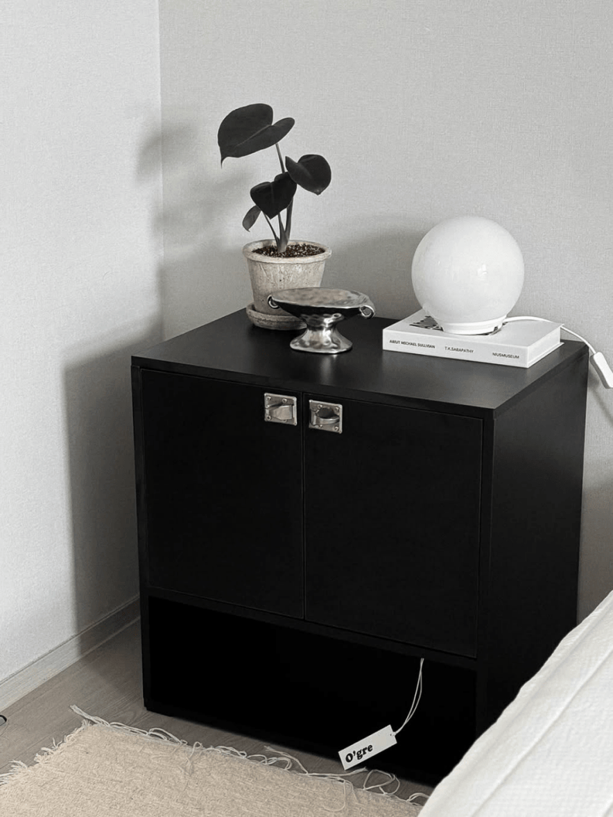 BR - 9627 - vamir - O'gre｜ブラックシードダブルドアキャビネット