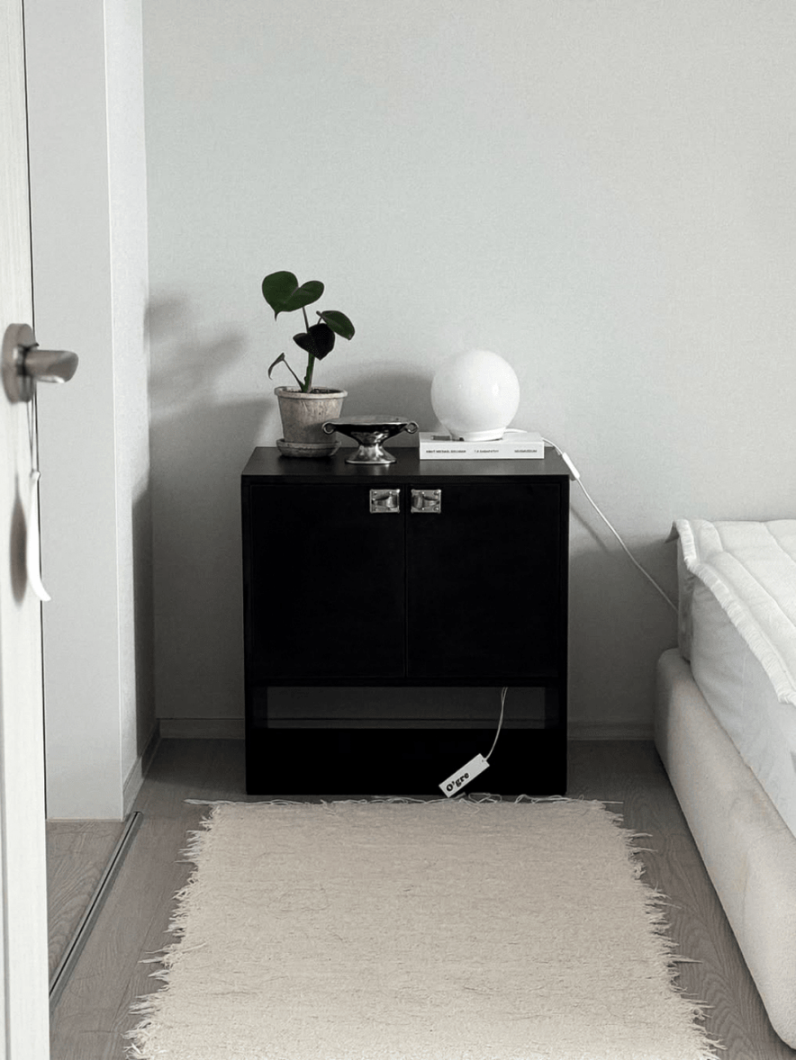 BR - 9627 - vamir - O'gre｜ブラックシードダブルドアキャビネット