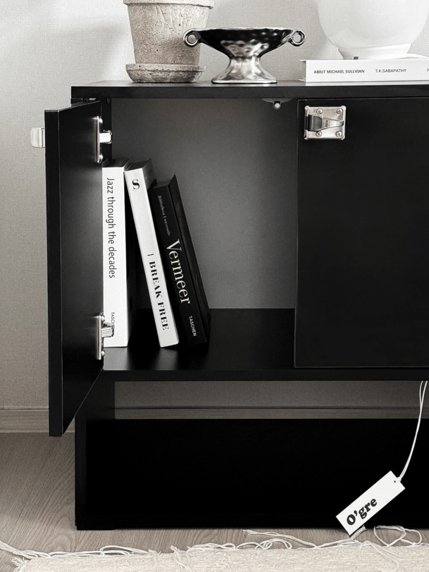 BR - 9627 - vamir - O'gre｜ブラックシードダブルドアキャビネット