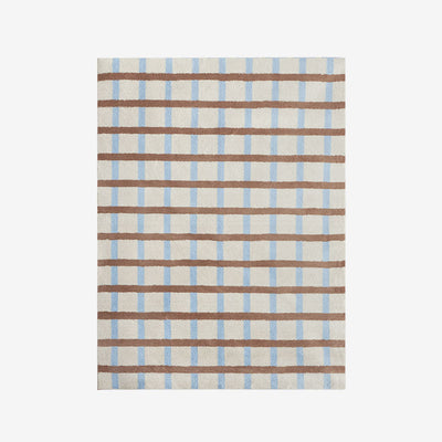 BR-4144-Ritten-Ritten ラグ｜Windowpane check Rug - Pastel