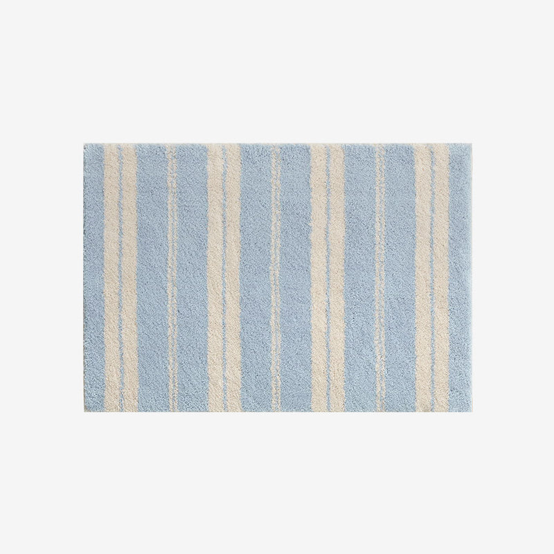 BR-4140-Ritten-Ritten ミニラグ｜Pastel blue stripe Door Mat