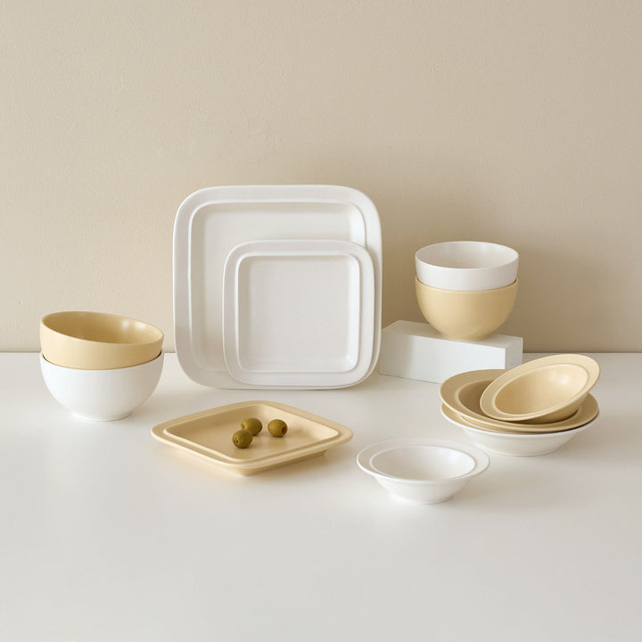 白磁　韓国　陶器 食器セット 11点　料理　テーブルウェア Roomnhome日本公式】Roomnhome｜Mond ベーシックプレート11点セット