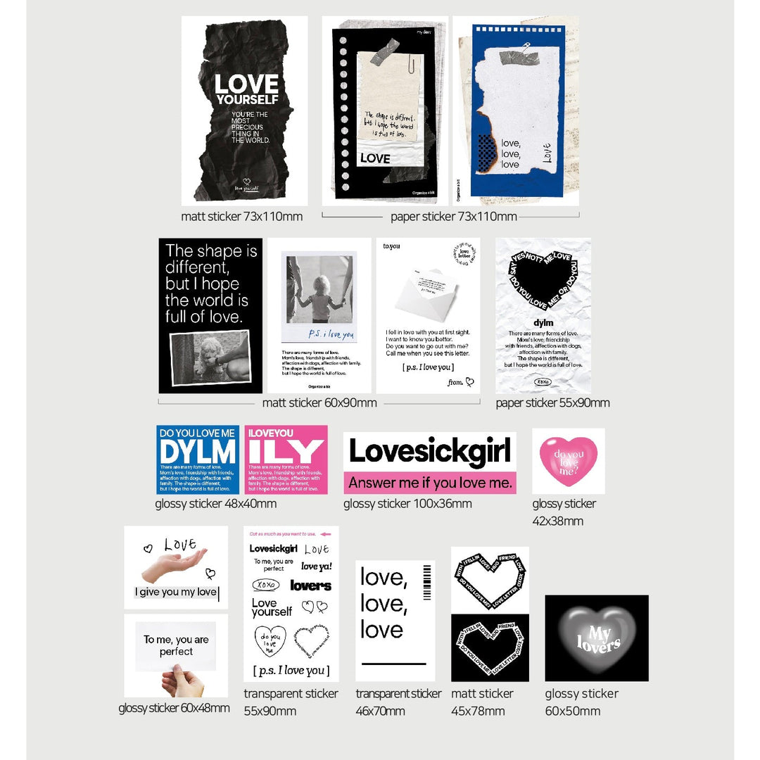 ステッカーセット｜room pack｜Organize a bit – Little Rooms
