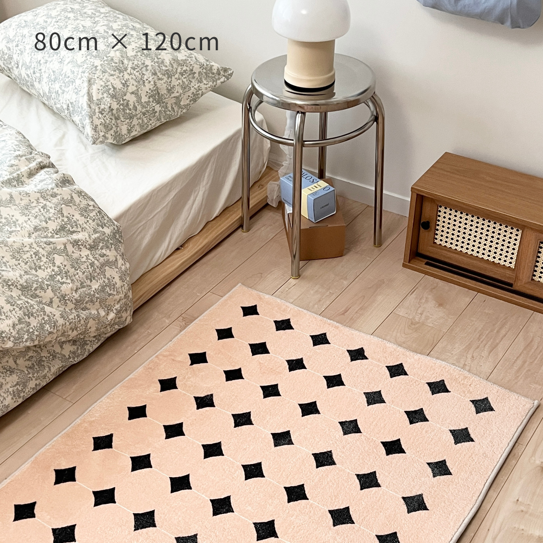 AL-2783-Little Rooms select-洗えるアートラグ diamond check