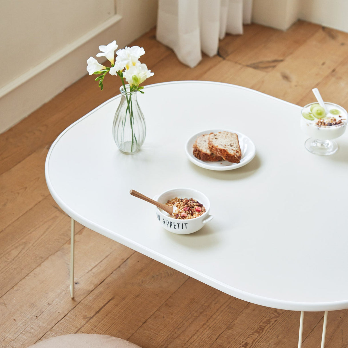 Roomnhome｜Mono ラウンド折りたたみローテーブル