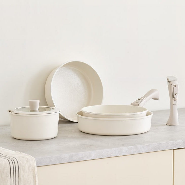 BR-2974-Roomnhome-Roomnhome｜取っ手が取れる鍋・フライパン5点セット IH対応