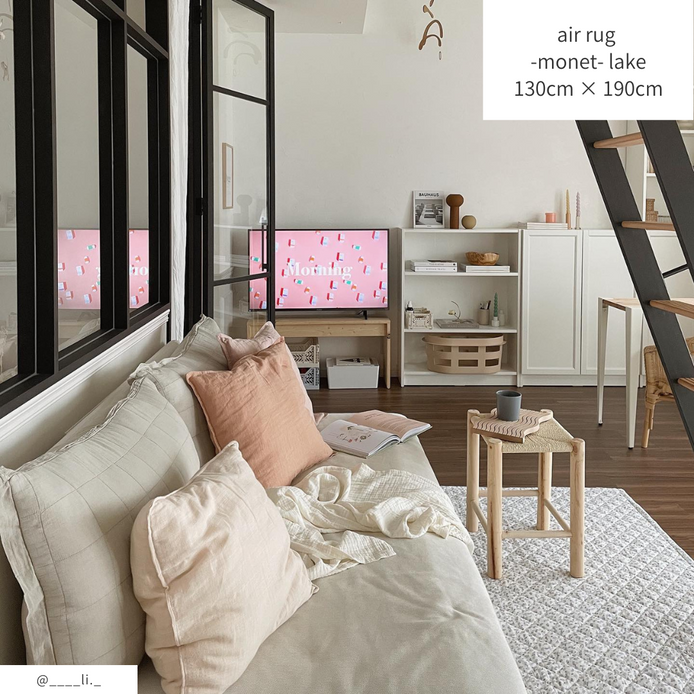 ふわっと軽やかキルトラグ air rug -monet-
