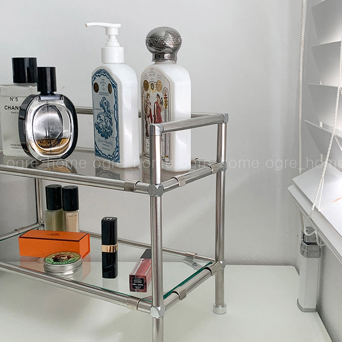 BR-3828-vamir-vamir ミニラック｜stainless modular 2-tier perfume organizer