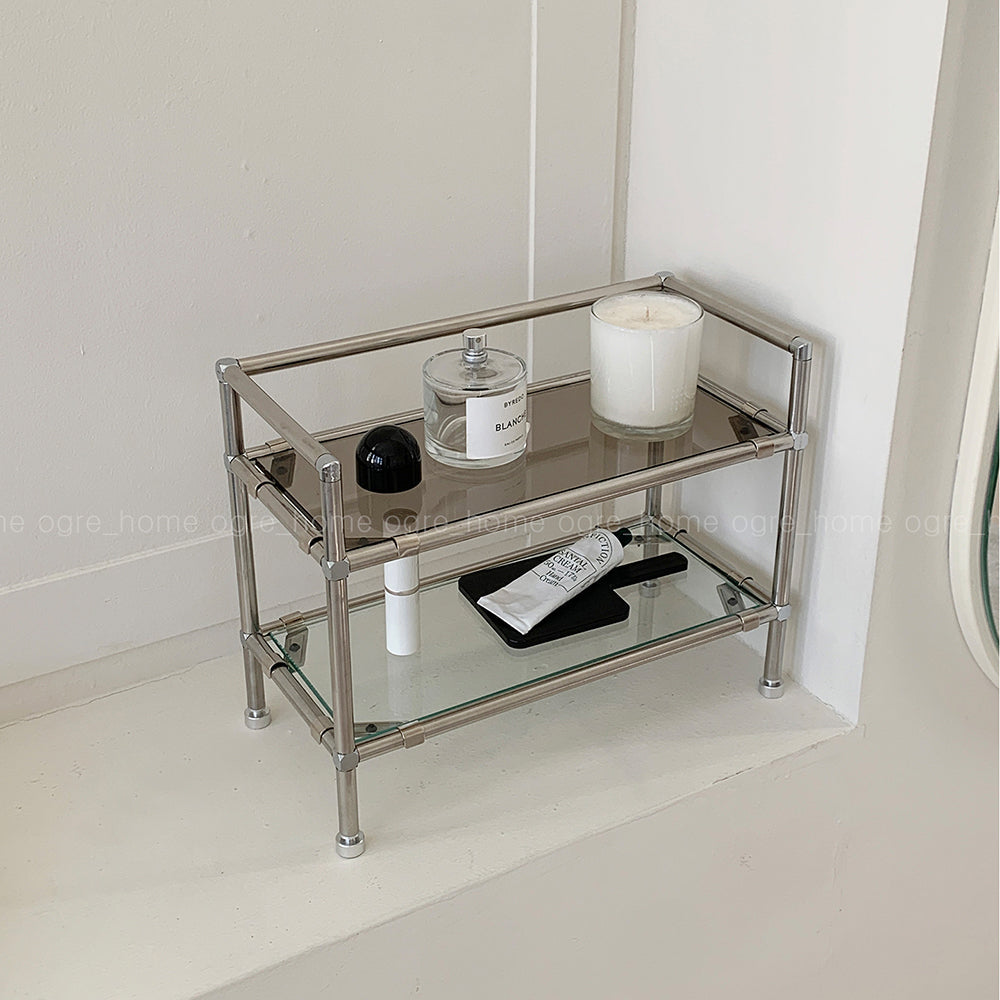 BR-3828-vamir-vamir ミニラック｜stainless modular 2-tier perfume organizer
