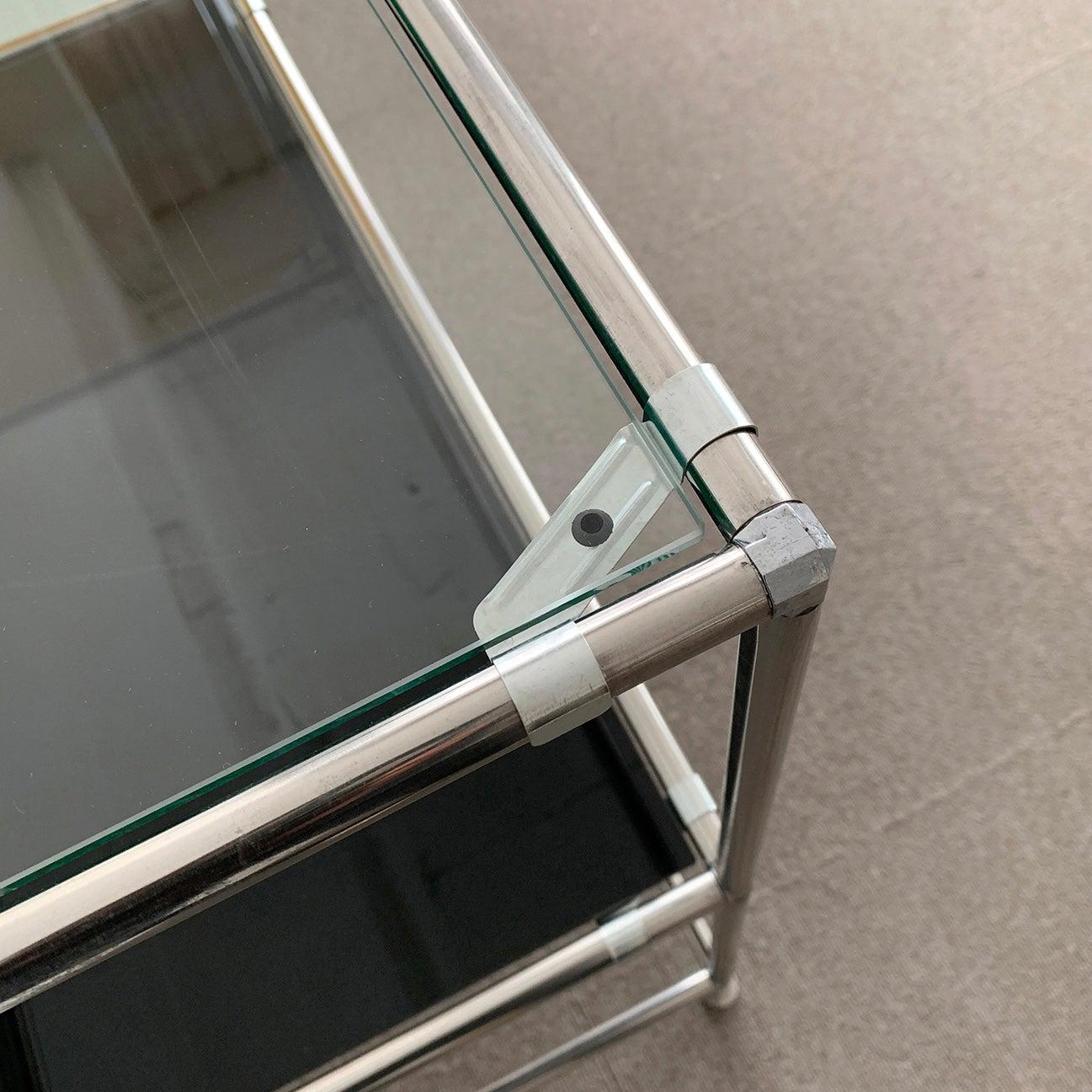 BR-1397-vamir-vamir ローテーブル｜Stainless Modular 2tier Sofa Table