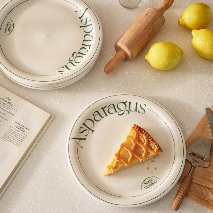 Single Mansion プレート｜Asparagus Plate｜直径23cm かわいい 食器