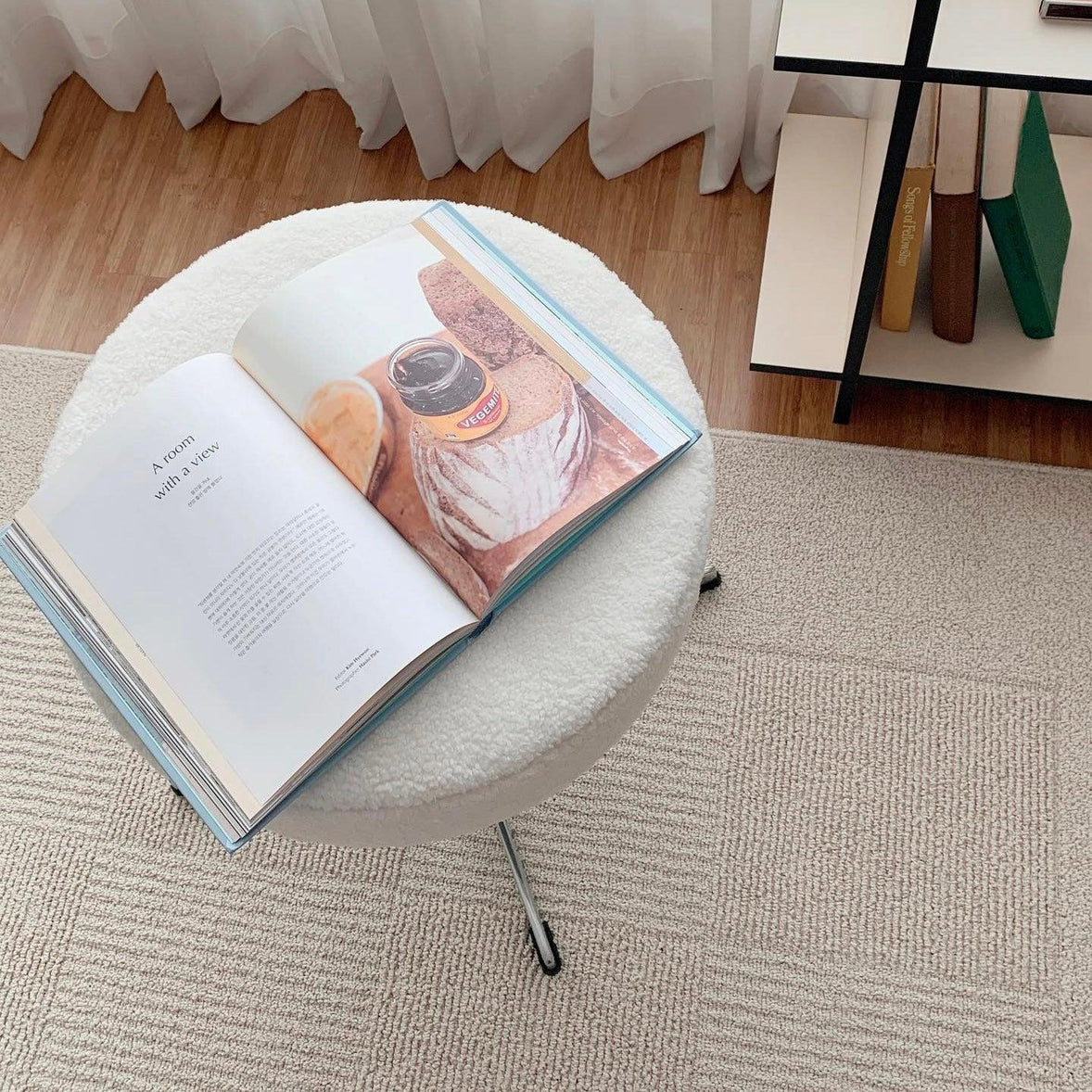 BR-1957-vamir-vamir スツール｜meringue fabric stool