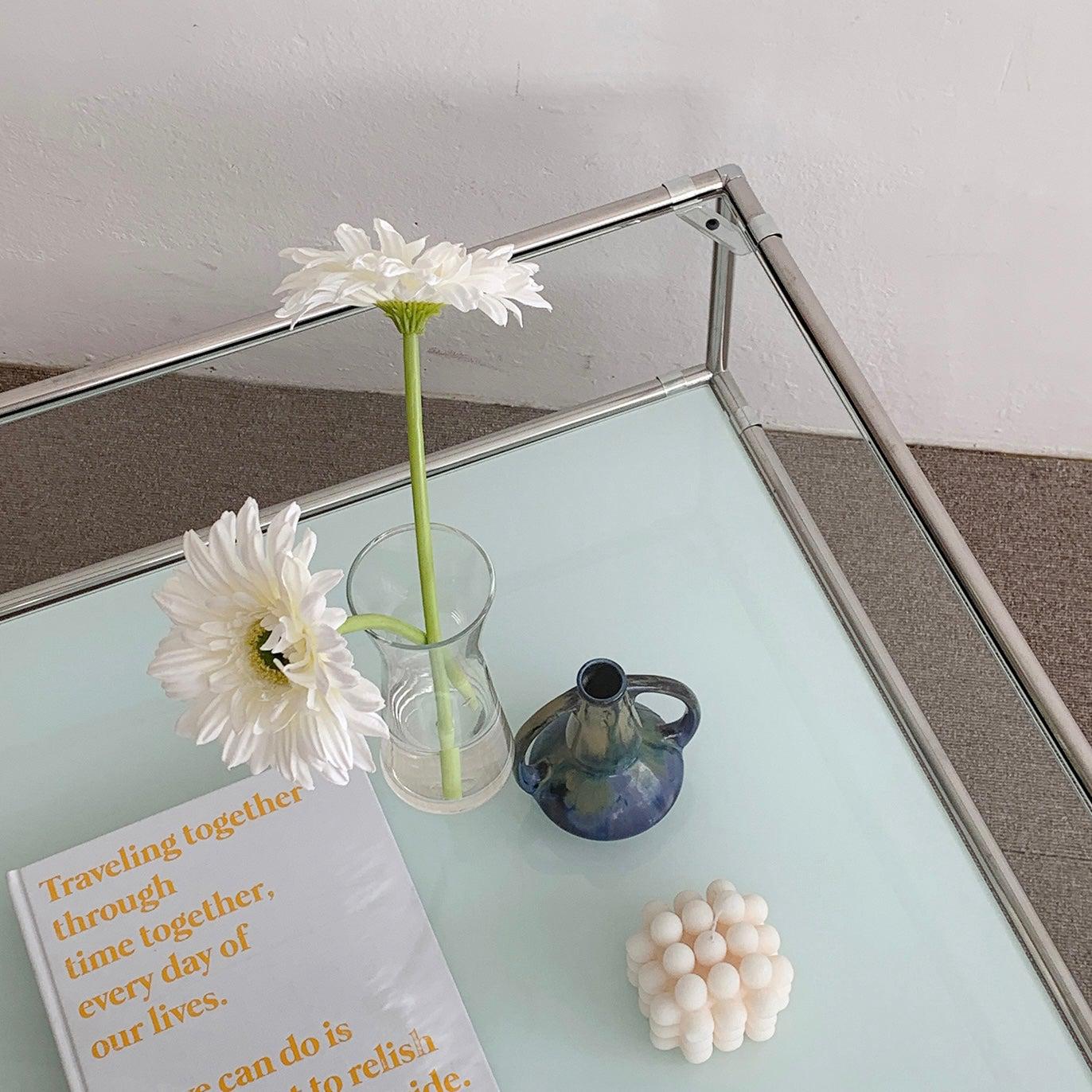 BR-1395-vamir-vamir ローテーブル｜Stainless Modular 2tier Sofa Table
