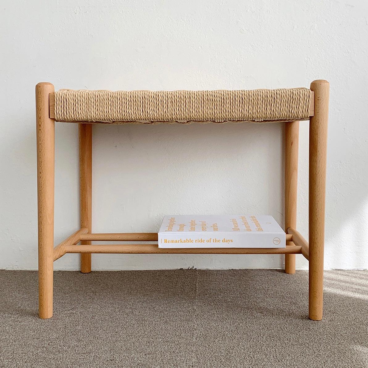 vamir ベンチ｜Beech Wood Denish Papercord Stool