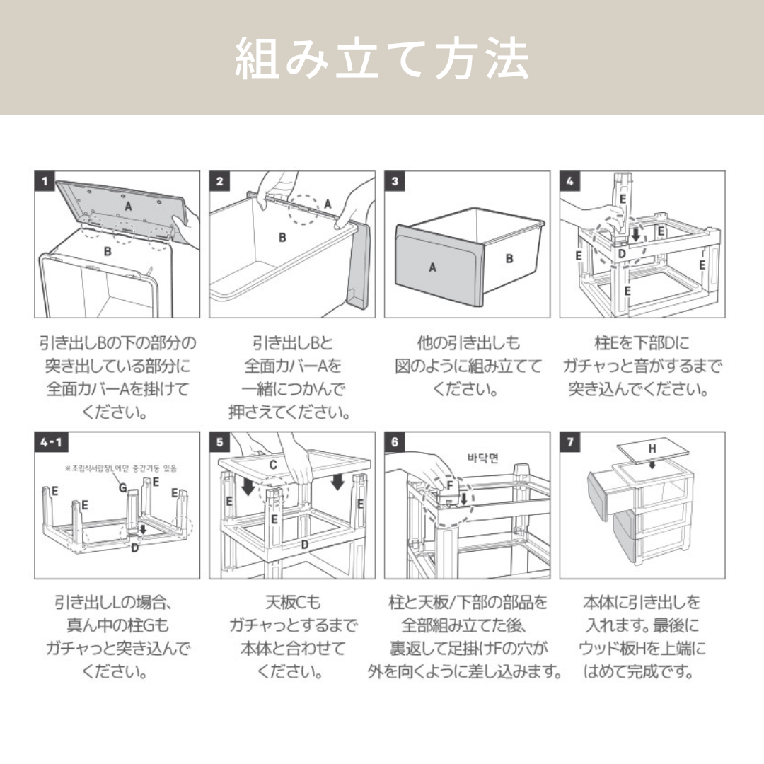 BR-3605-Roomnhome-Roomnhome｜デイリー組み立て式収納チェスト