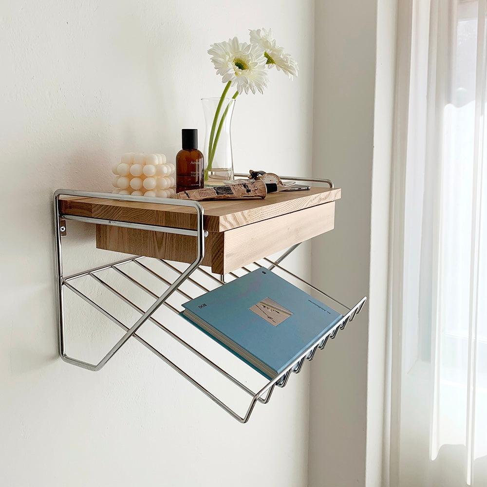 BR-1451-vamir-vamir デスク収納｜Magazinerack Wall Shelf Mini Table