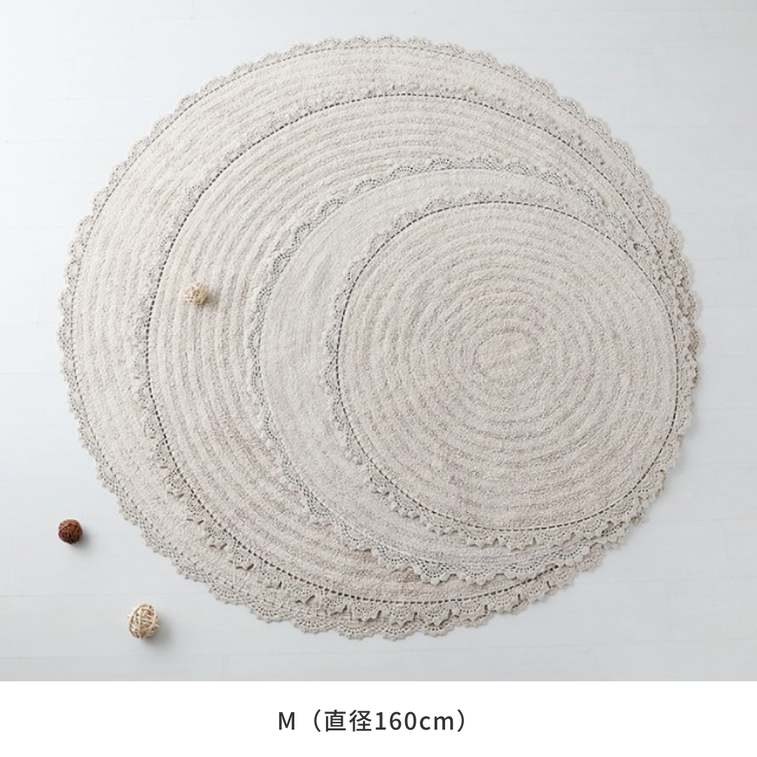 BR-3641-MARKET B-MARKET B｜SUNFLOW 丸型ラグ