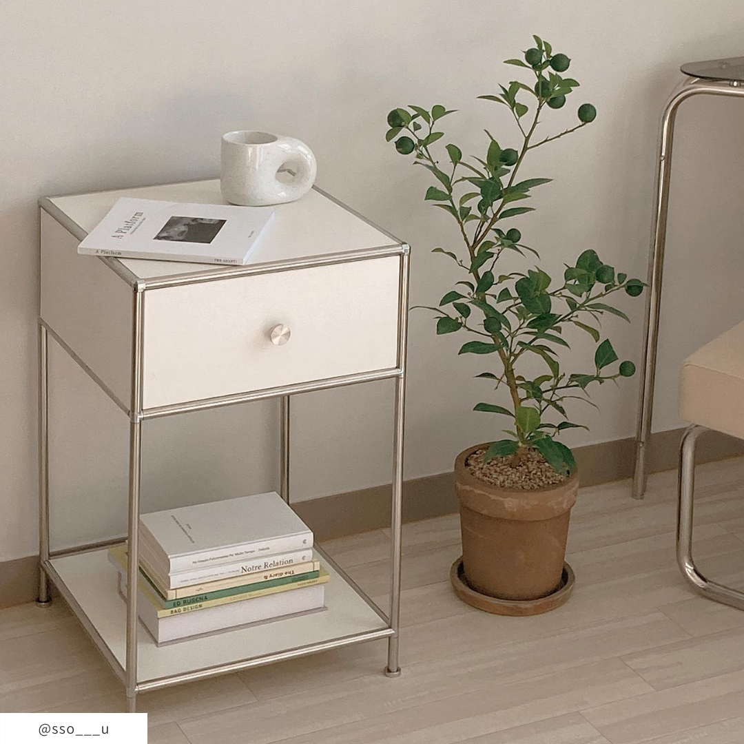 BR-1398-vamir-vamir サイドテーブル｜Stainless module side table