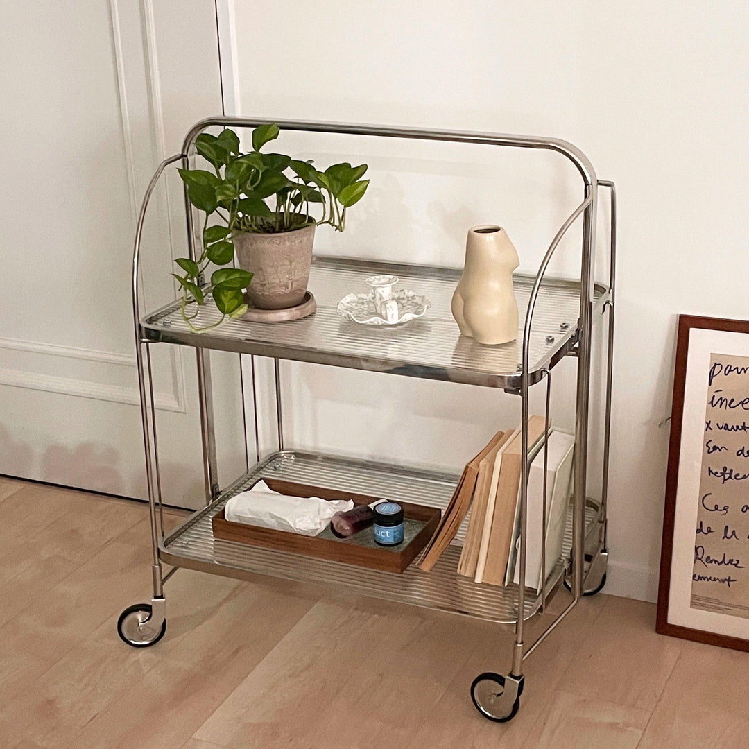 Mimosa　アンティーク調ウォールラック2台 長方形 シンプル 卓上 二段 コスメ 収納 ラック 全4色 | 70PARK