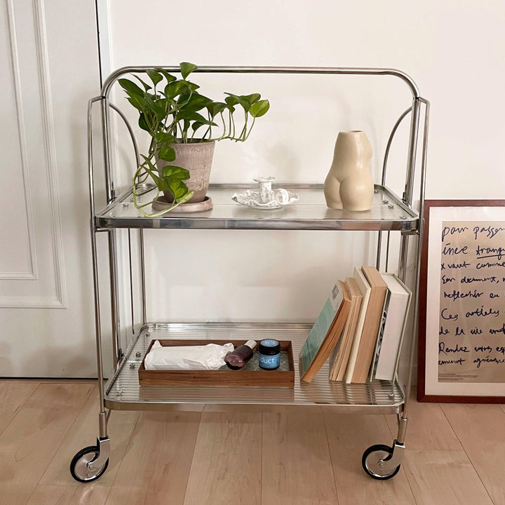2wayガラスキャスターラック｜ワゴン – Little Rooms