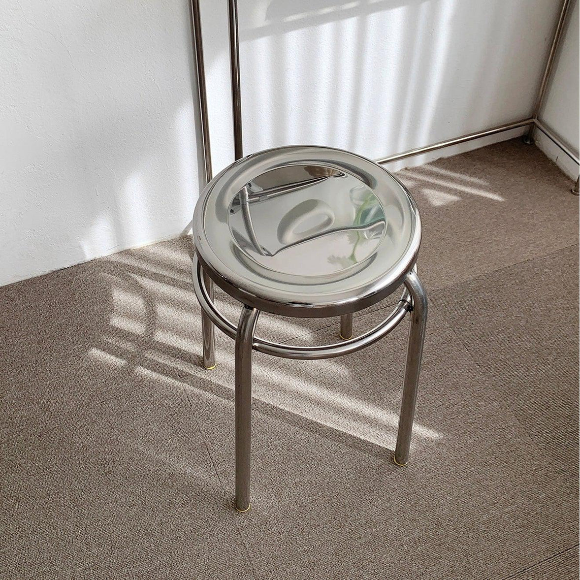 BR-1434-vamir-vamir スツール｜Stainless Round Stool