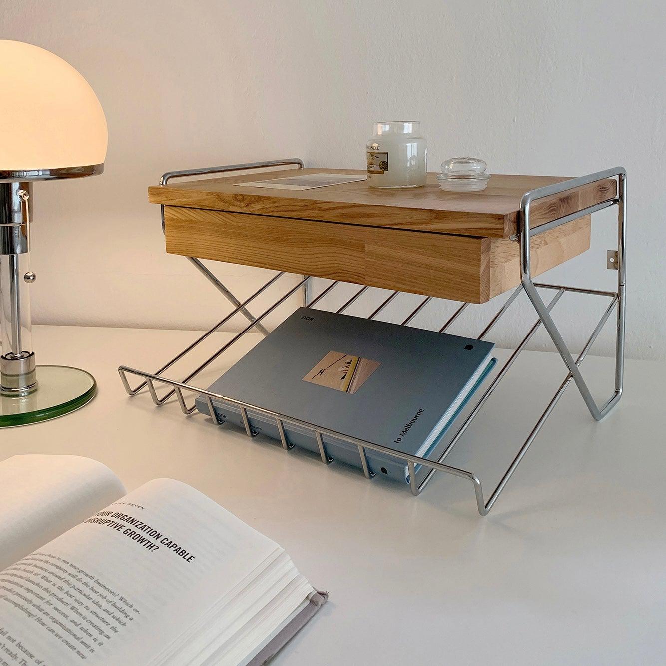 BR-1451-vamir-vamir デスク収納｜Magazinerack Wall Shelf Mini Table