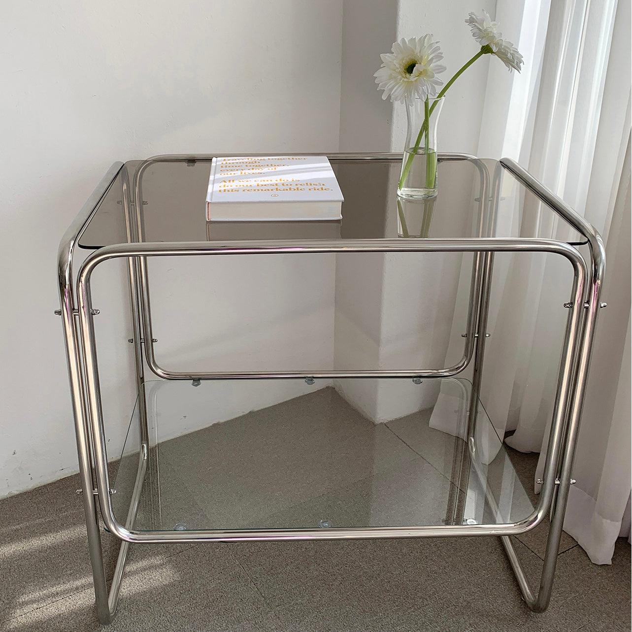 BR-1454-vamir-vamir サイドテーブル｜Stainless 2tier Table