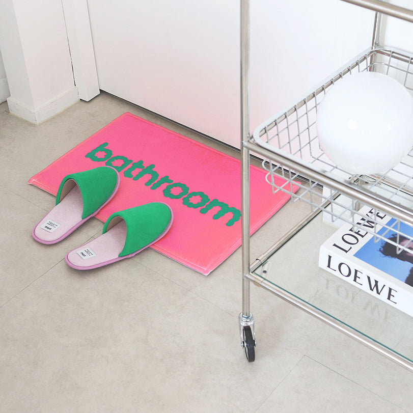 BR-3341-morl-morl ミニラグ｜Bathroom (pink)