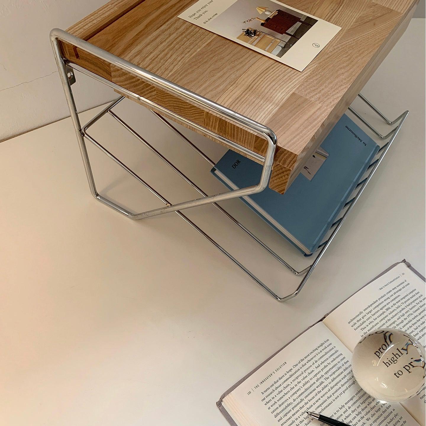 BR-1451-vamir-vamir デスク収納｜Magazinerack Wall Shelf Mini Table