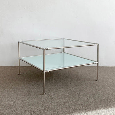 BR-1396-vamir-vamir ローテーブル｜Stainless Modular 2tier Sofa Table