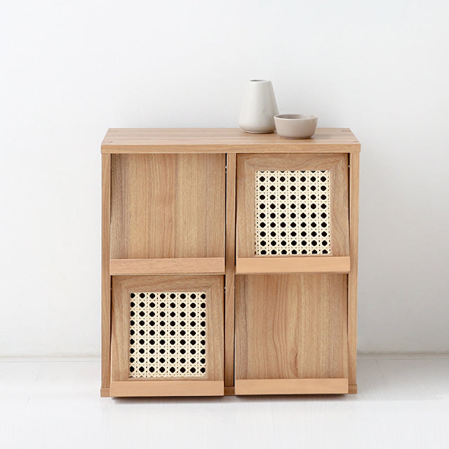 MARKET B｜BENTAN ラタン収納 4扉｜おしゃれ韓国家具公式通販 – Little