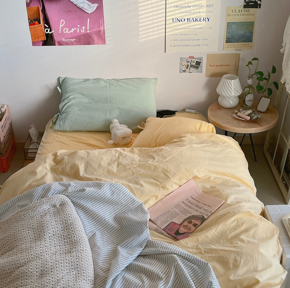 Little Rooms-【セットでお得】布団カバー3点セット｜plain cover set -pale color-