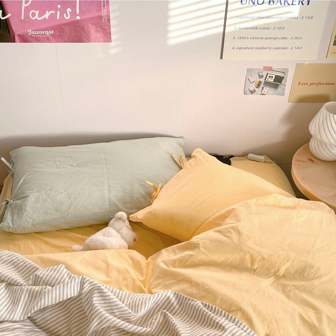 SE-2104-Little Rooms-【セットでお得】布団カバー3点セット｜plain cover set -pale color-