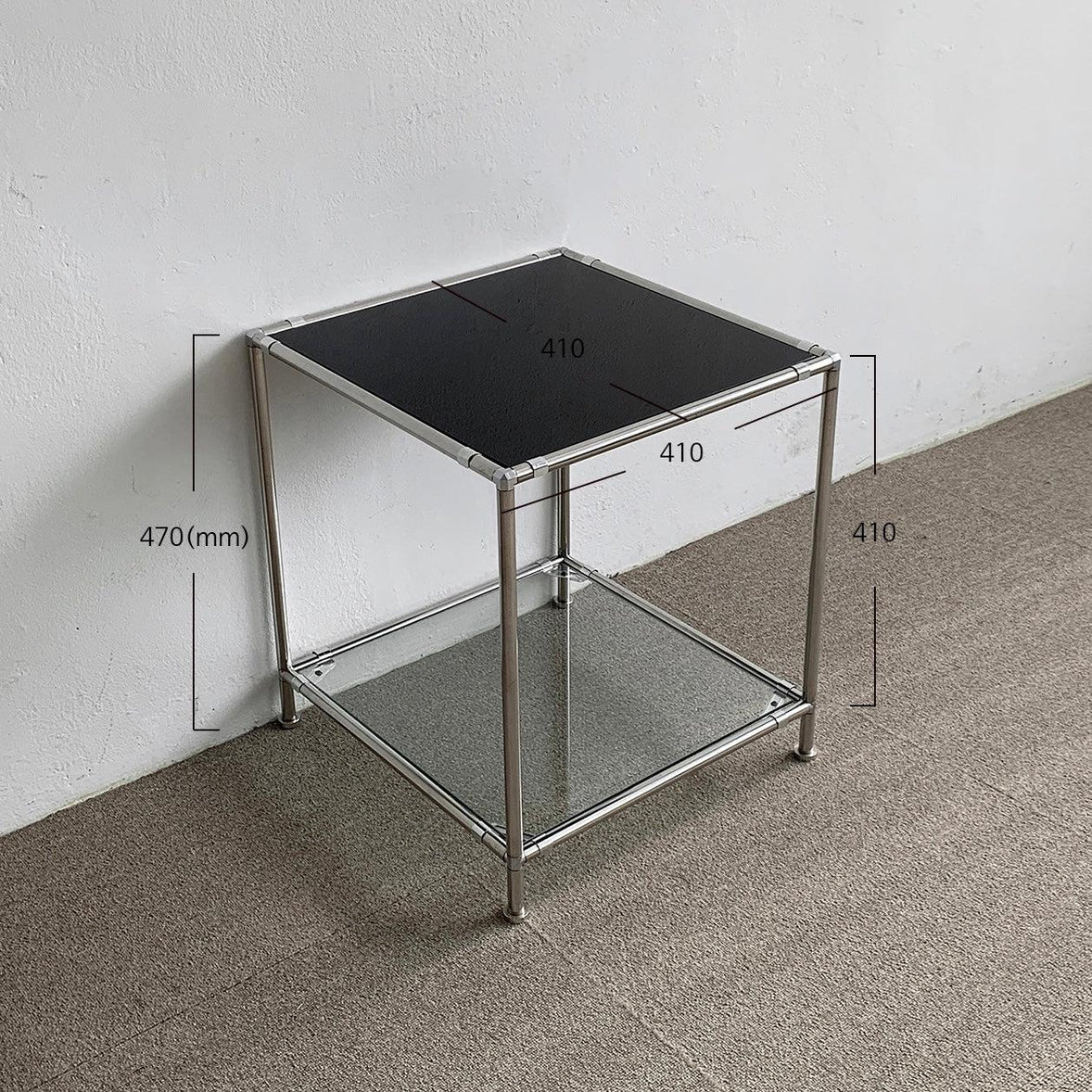 BR-1429-vamir-vamir サイドテーブル｜Stainless Modular Side Table Cube