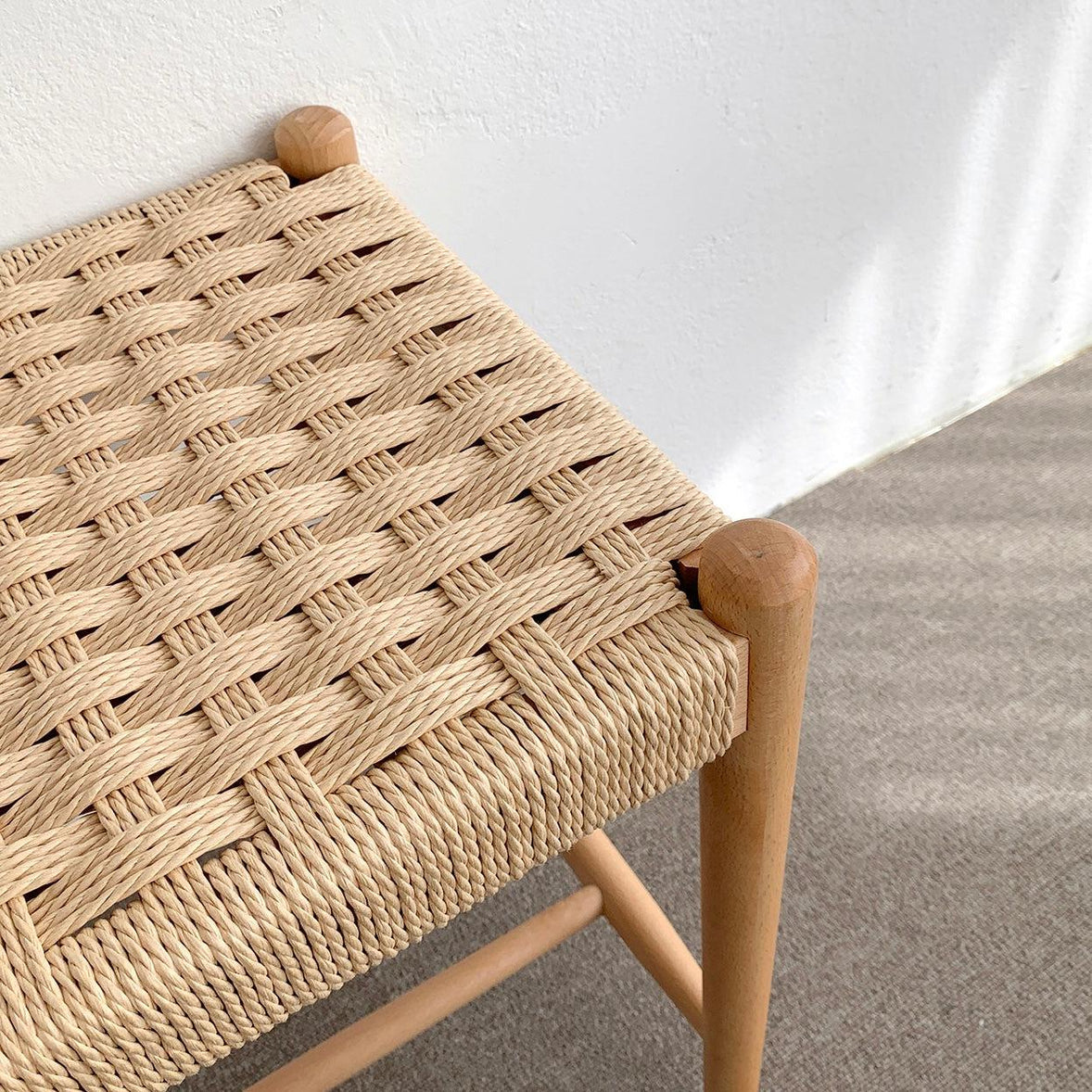 vamir ベンチ｜Beech Wood Denish Papercord Stool