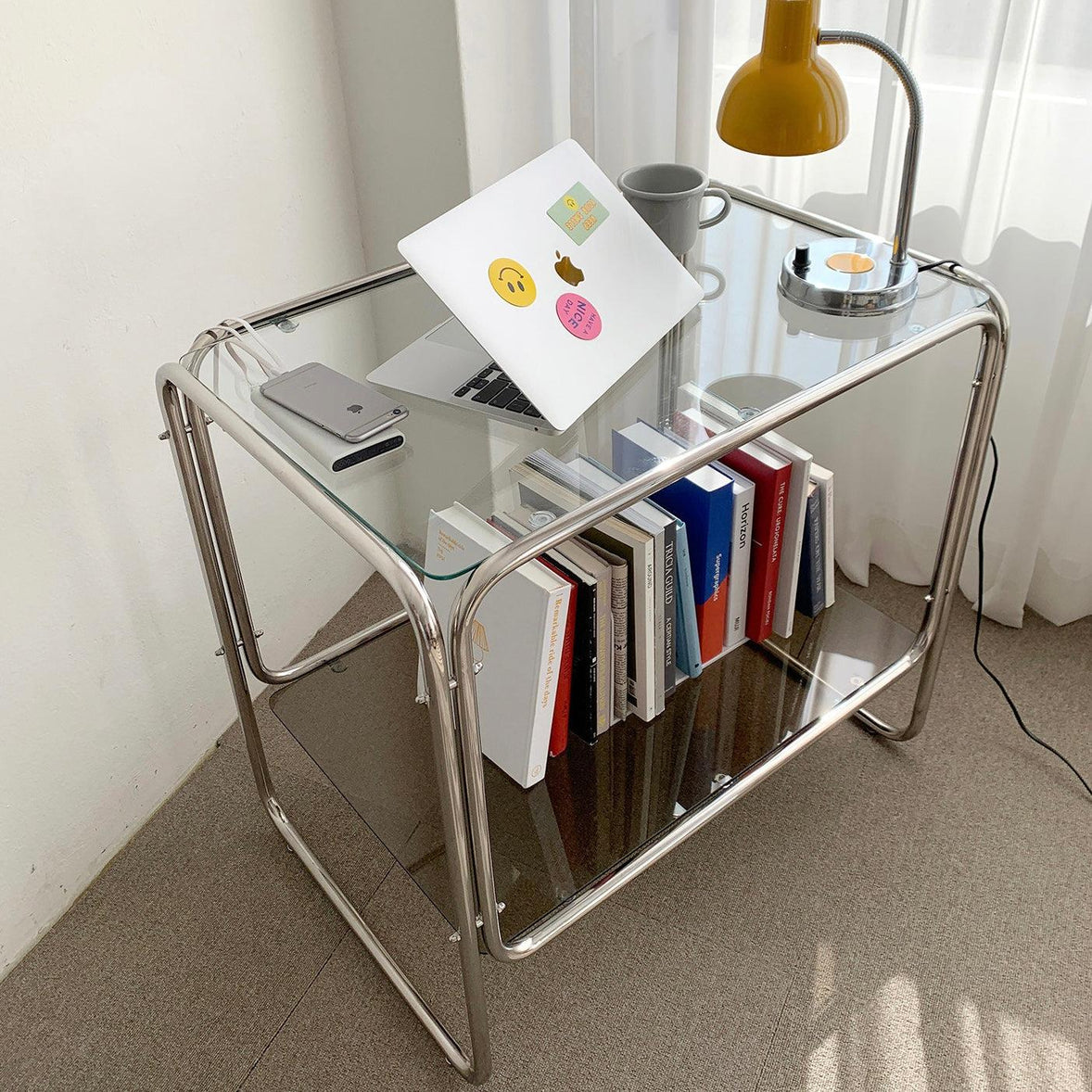 BR-1454-vamir-vamir サイドテーブル｜Stainless 2tier Table