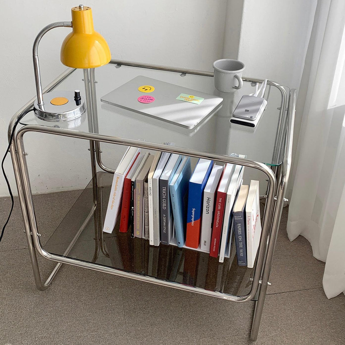 BR-1454-vamir-vamir サイドテーブル｜Stainless 2tier Table