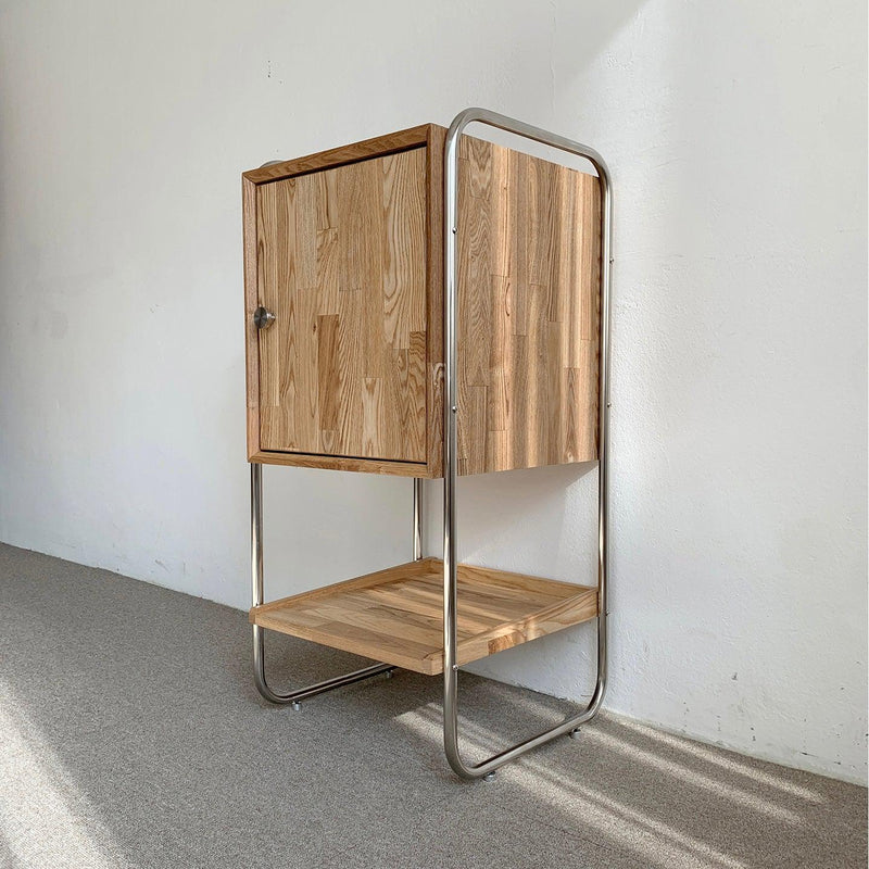 BR-1459-vamir-vamir サイドテーブル｜Cube Ash Stainless Side Table