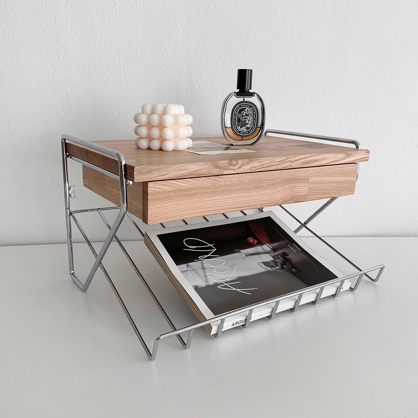 BR-1451-vamir-vamir デスク収納｜Magazinerack Wall Shelf Mini Table