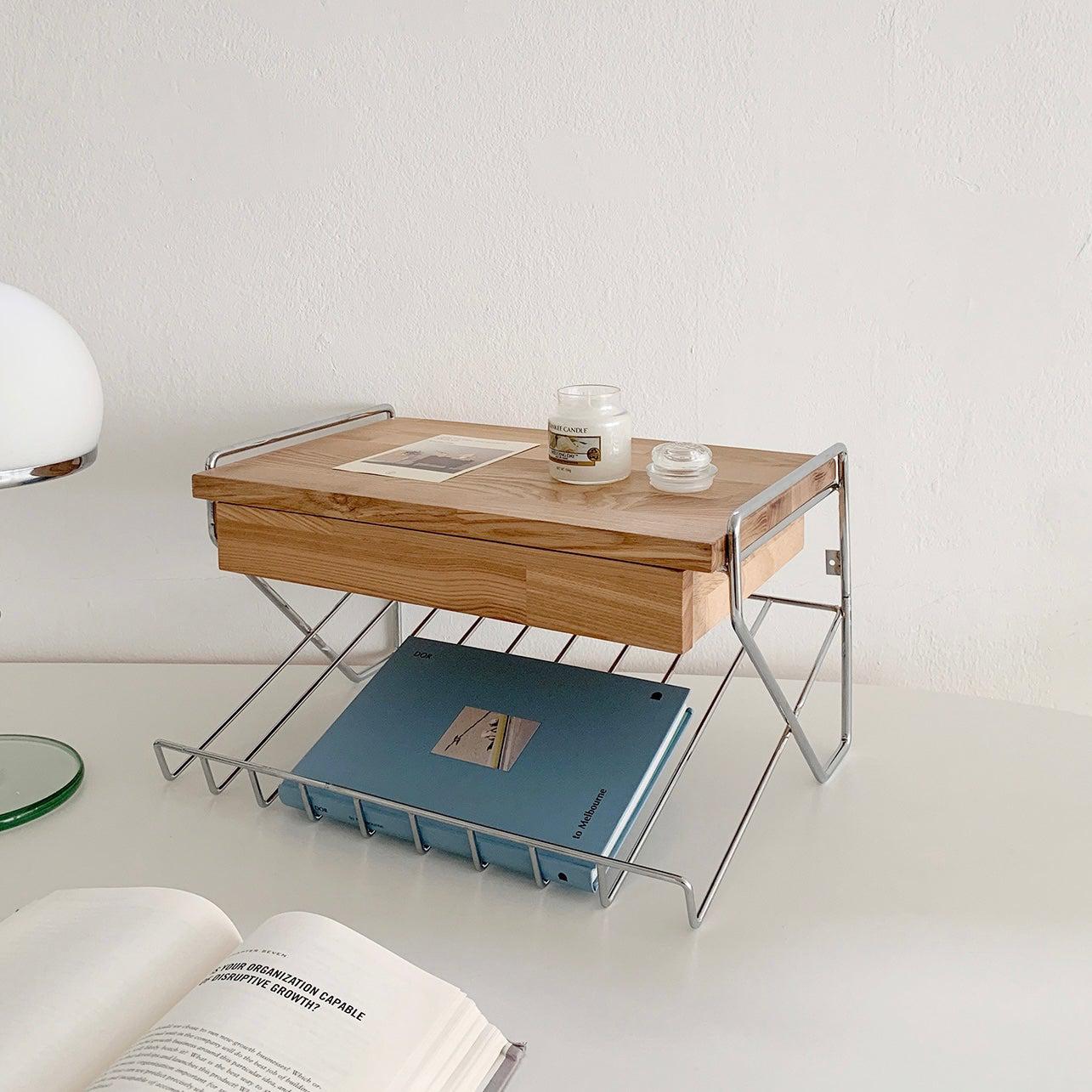 BR-1451-vamir-vamir デスク収納｜Magazinerack Wall Shelf Mini Table