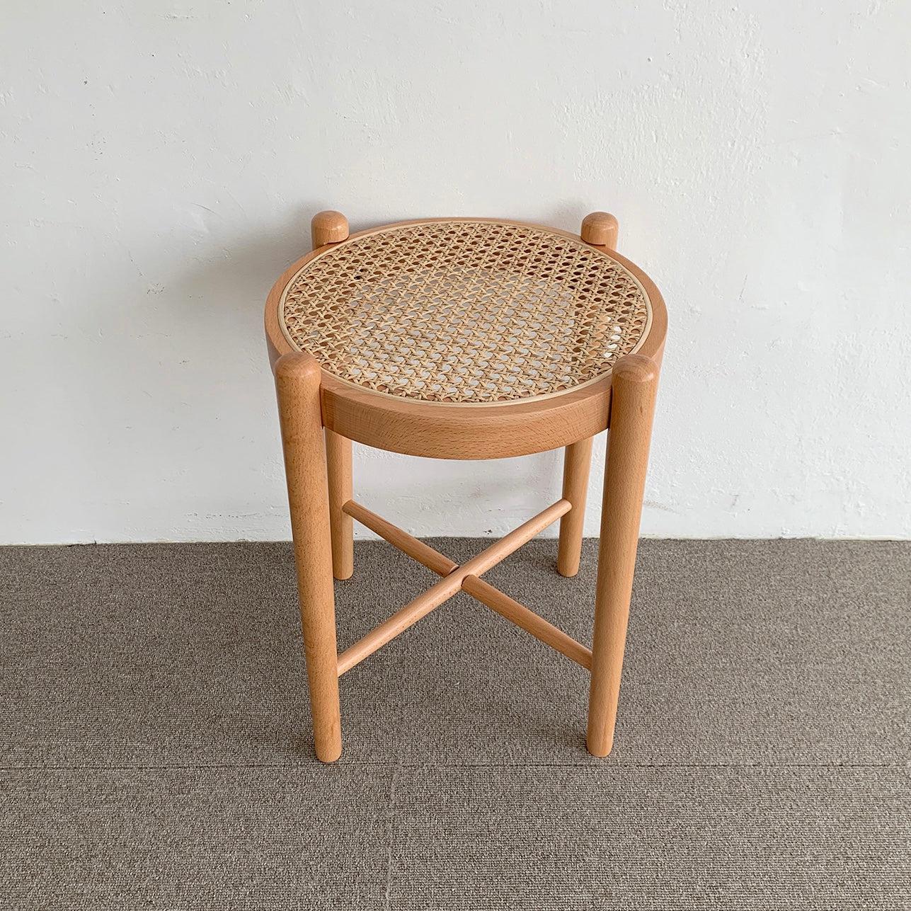 BR-1446-vamir-vamir スツール｜Cane Round Stool