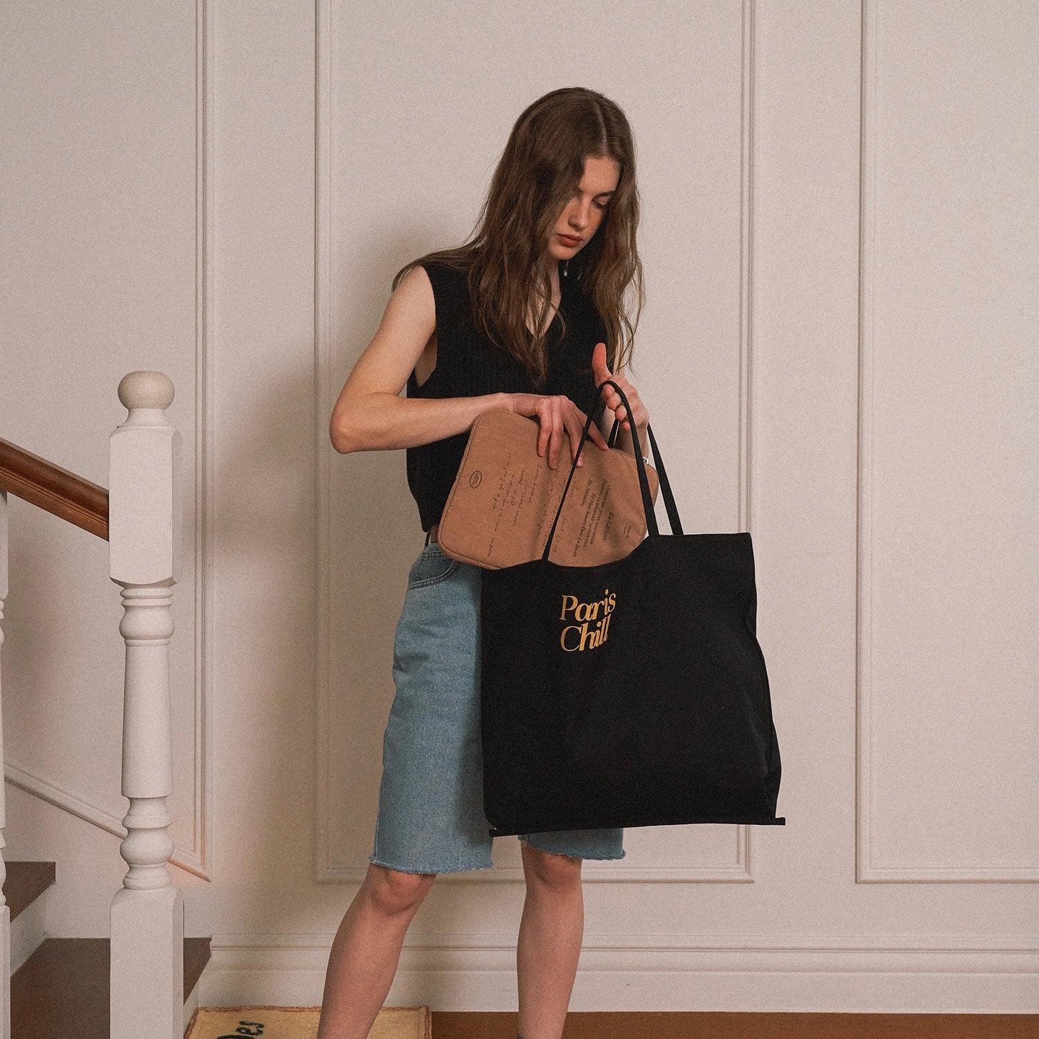 BR-3080-HOTEL PARIS CHILL-HOTEL PARIS CHILL トートバッグ｜La Saison of Parischill Bag