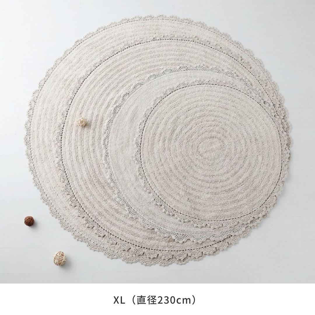 BR-3643-MARKET B-MARKET B｜SUNFLOW 丸型ラグ