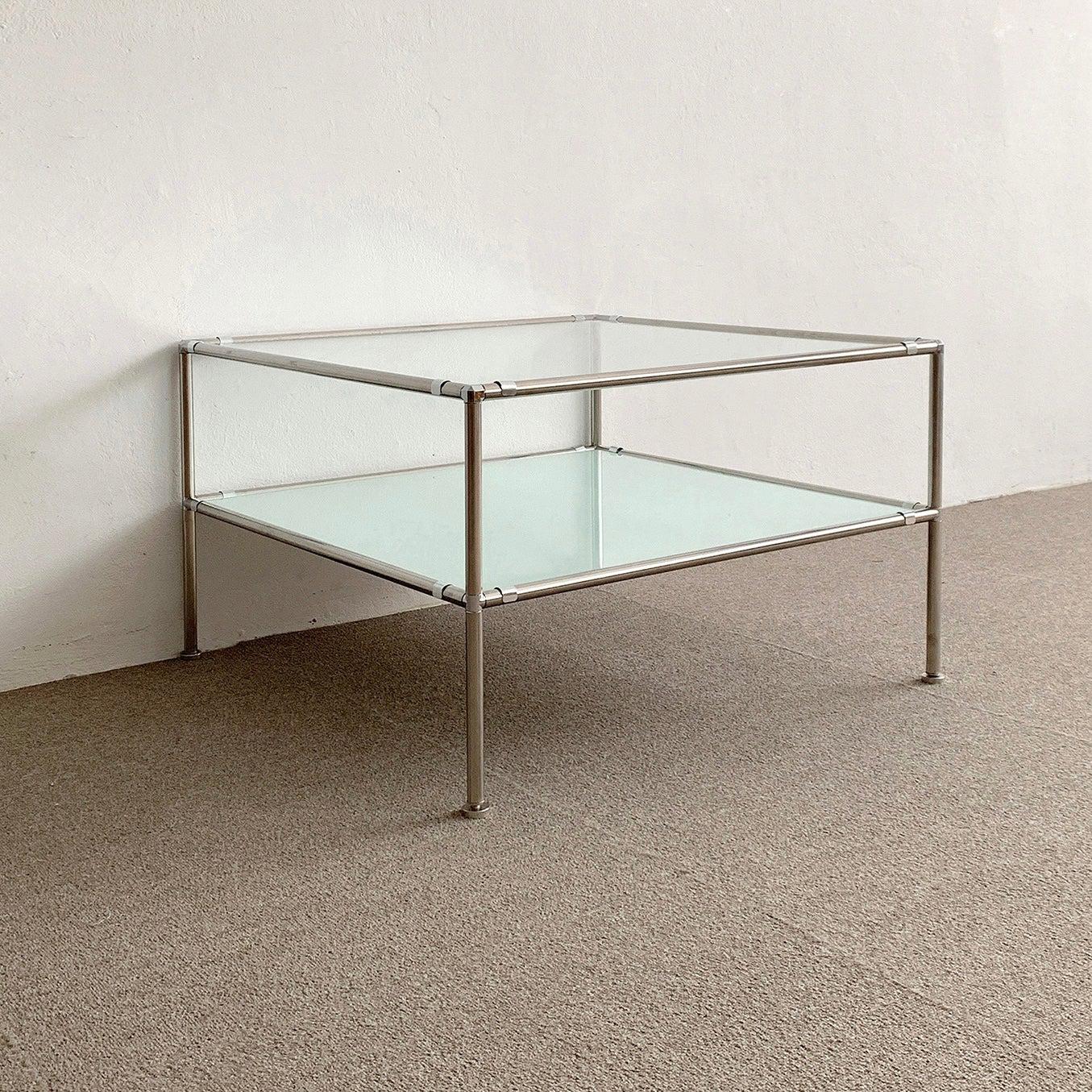 BR-1396-vamir-vamir ローテーブル｜Stainless Modular 2tier Sofa Table