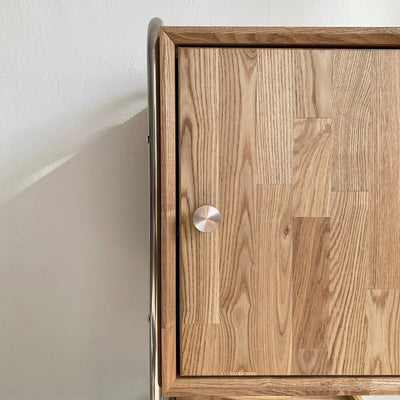 BR-1459-vamir-vamir サイドテーブル｜Cube Ash Stainless Side Table