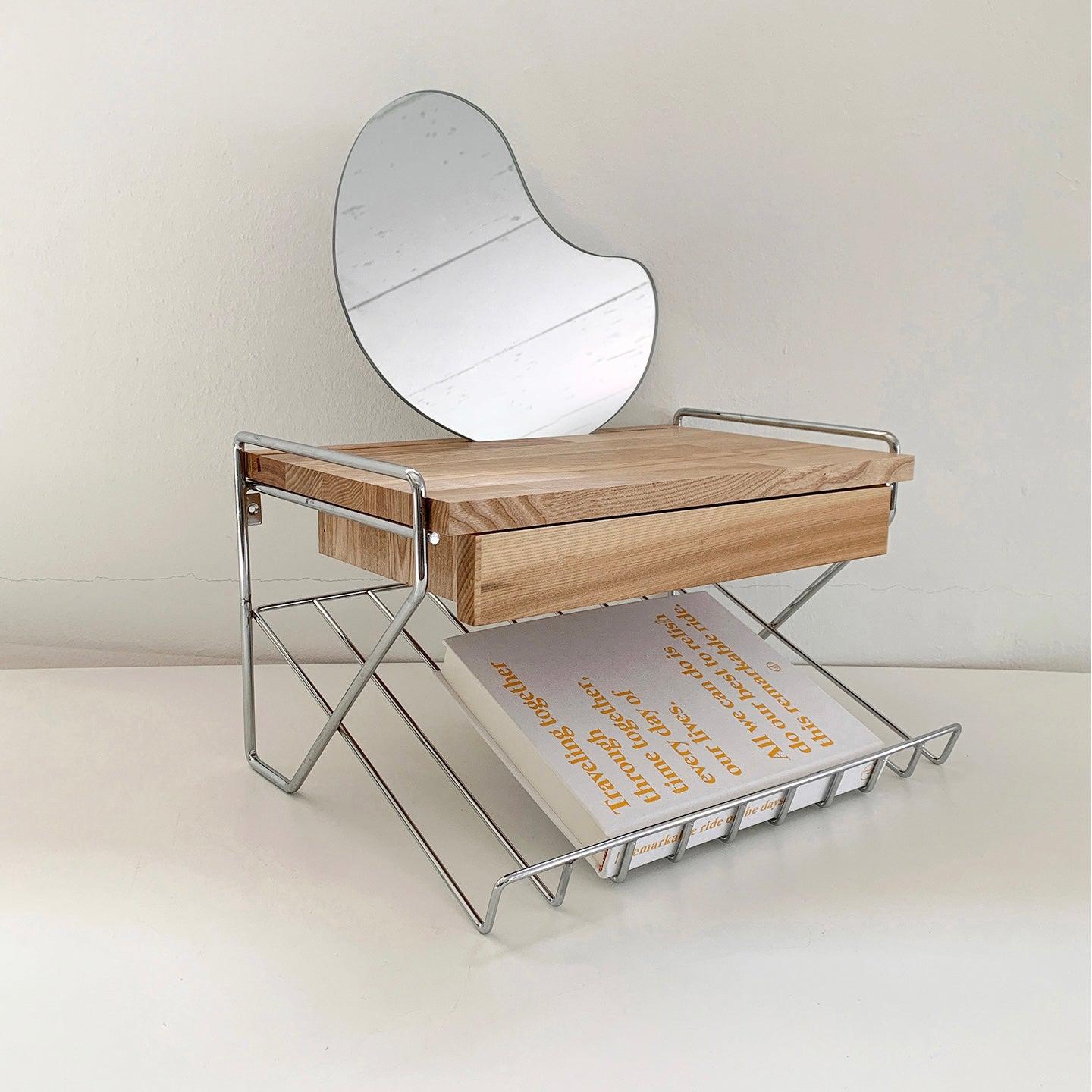 BR-1451-vamir-vamir デスク収納｜Magazinerack Wall Shelf Mini Table