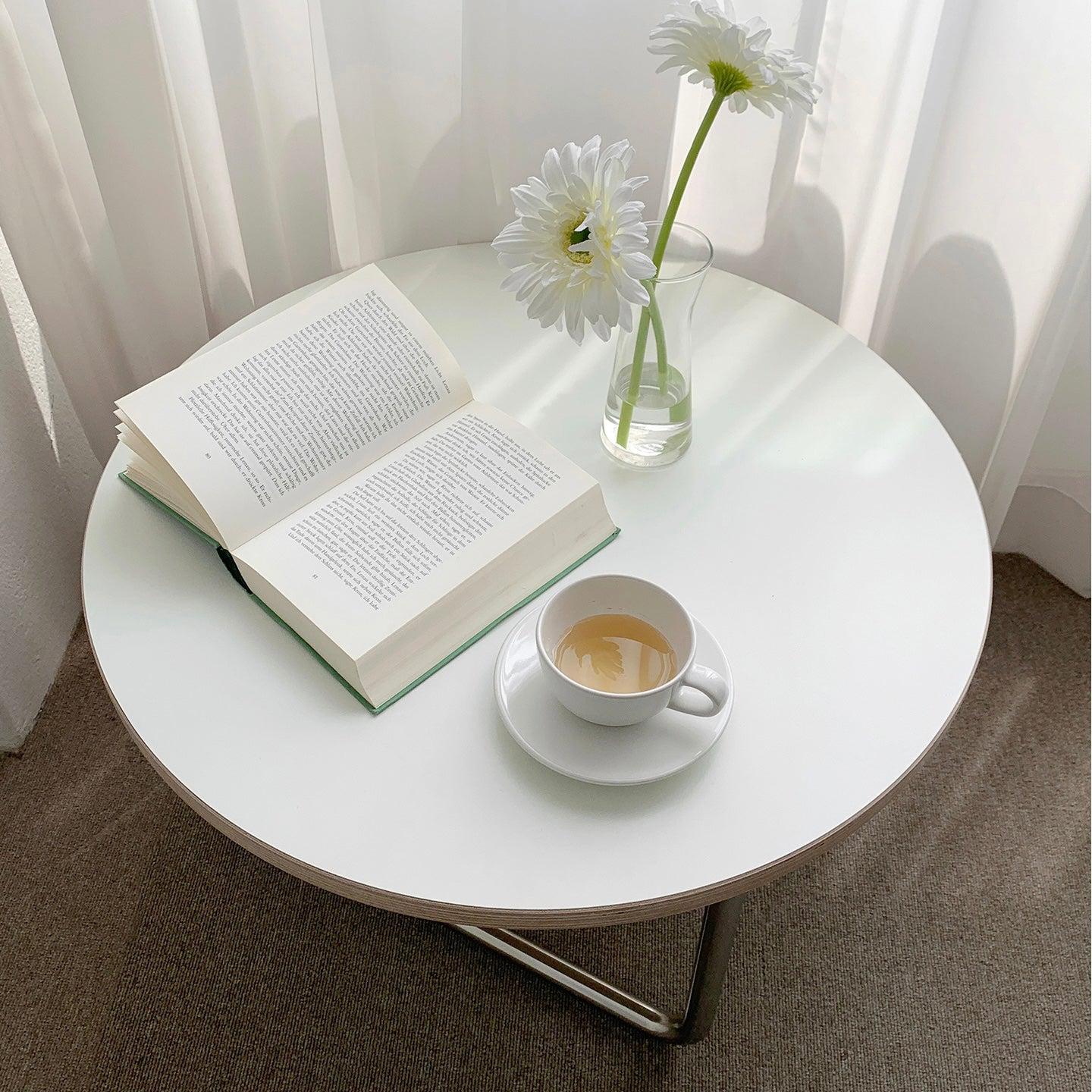 BR-1433-vamir-vamir ローテーブル｜Stainless Banding HPL Round Table