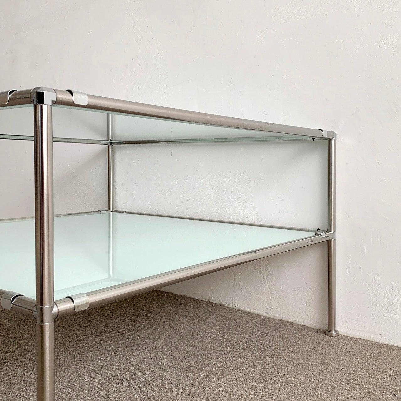 BR-1396-vamir-vamir ローテーブル｜Stainless Modular 2tier Sofa Table
