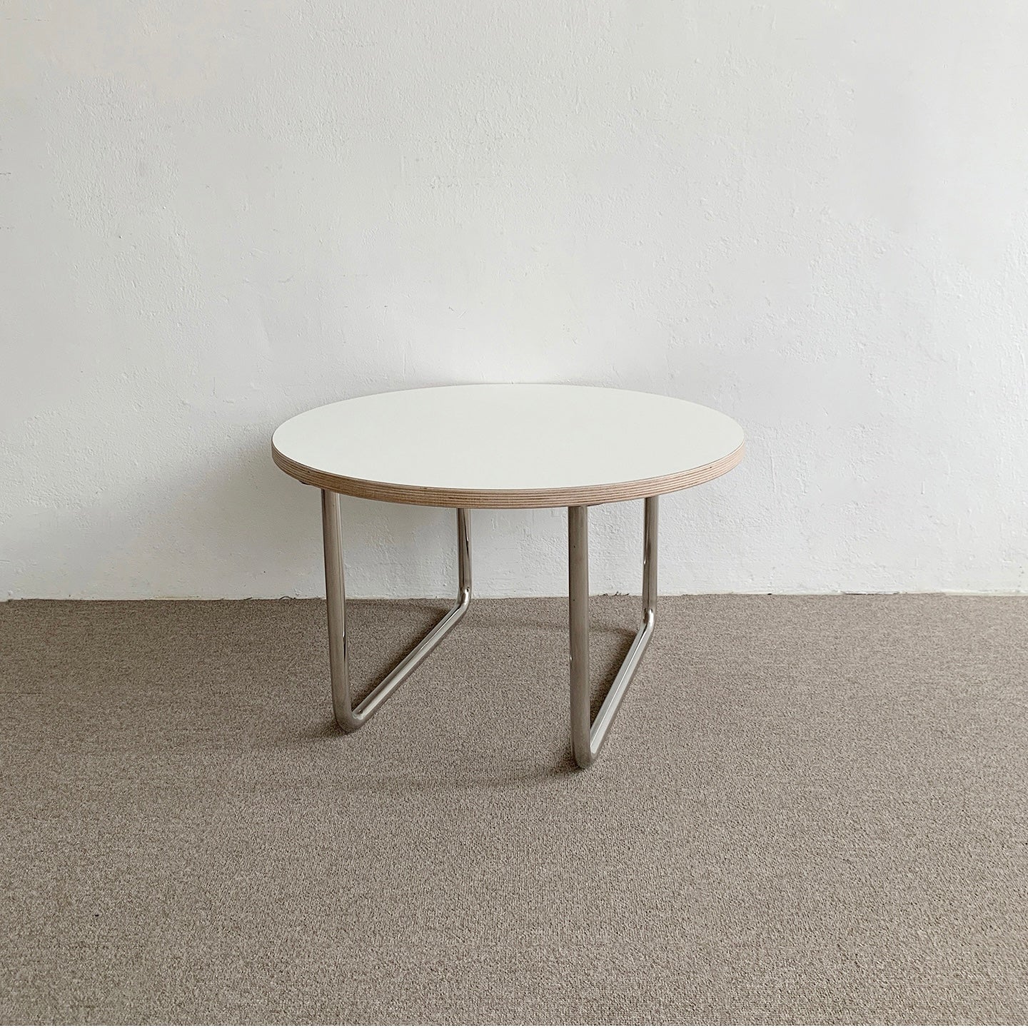 BR-1433-vamir-vamir ローテーブル｜Stainless Banding HPL Round Table